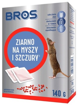 BROS ZIARNO NA MYSZY I SZCZURY TRUTKA NA GRYZONIE 140 g