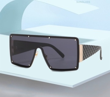 Женские очки широкие квадраты кошка UV400