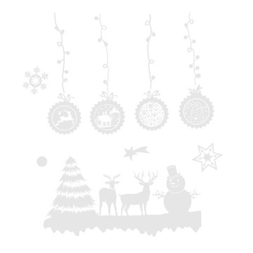 Рождественские наклейки на окна Ruhhy 22253