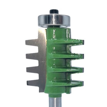 Коническая шиповая фреза, двусторонняя насадка для склеивания, зеленая