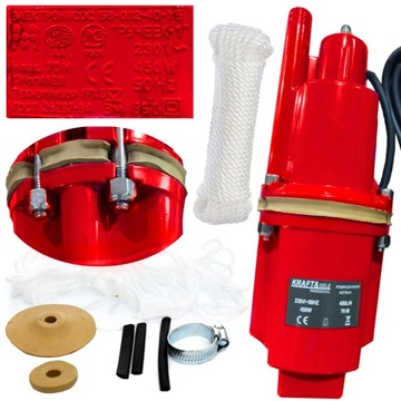 НАСОС RUSKA ДЛЯ ЧИСТОЙ ГРЯЗНОЙ ВОДЫ 450ВТ + МЕМБРАНА