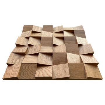 Деревянная акустическая панель 30x30x2,2 см Мозаика Диффузор ЗОЛОТОЙ ДУБ