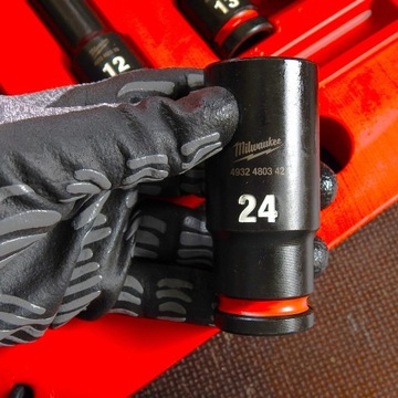 НАБОР ДЛИННЫХ УДАРНЫХ ГОЛОВОК 1/2 ДЮЙМА 10-24ММ 10 ШТ. 6 УГОЛЬНЫХ + КОРОБКА