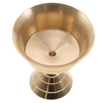 Основание настольной лампы из латуни с топленым маслом. Декоративный цоколь для лампы