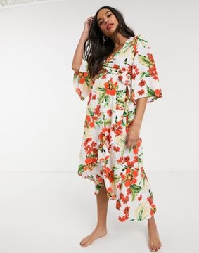 UNIQUE 21 MATERNITY SPÓDNICA W KWIATY 42 XL VAD