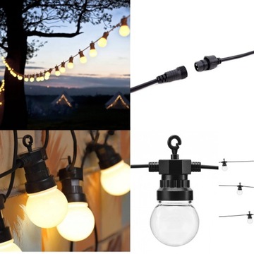 СВЕТОДИОДНАЯ ГИРЛЯНДИЯ 5М ХОЛОДНАЯ ВЕЧЕРИНКА ВОДОНЕПРОНИЦАЕМАЯ 230В ХИТ