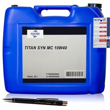 OLEJ FUCHS TITAN SYN MC 10W40 20L AUTORYZOWANY DYSTRYBUTOR