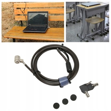 КАБЕЛЬ БЕЗОПАСНОСТИ ДЛЯ НОУТБУКА С КЛЮЧОМ ЗАМКА