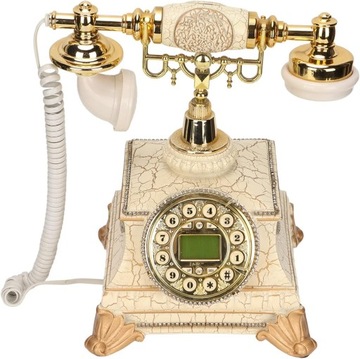 Przewodowy Telefon Stacjonarny w Stylu Retro,
