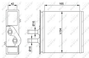 RADIÁTOR 53204 NRF FIAT BARCHETTA PUNTO I