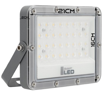 Halogen SmartLED 5876 biały neutralny 11000 lm 100 W szary