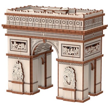 Mr.Playwood Drewniany Model Puzzle 3D Łuk Triumf