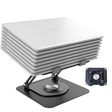 PRZENOŚNY PODSTAWKA POD LAPTOPA REGULOWANA OBROTOWA 360° STOLIK SKŁADANA