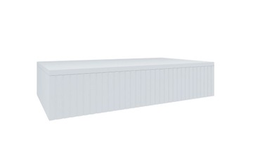 Konsola wisząca RIVA BIAŁA ryfle 90x20x15 szafka do przepokoju na drobiazgi