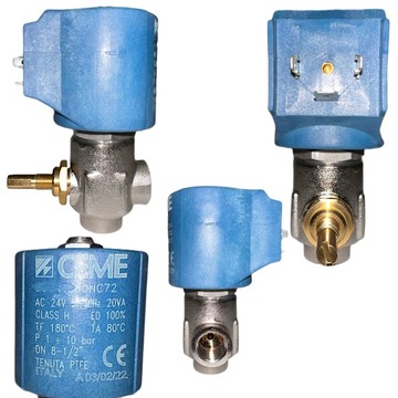 ELEKTROZAWÓR ZAWÓR KĄTOWY CEME 9922 REGULOWANY 1/4' 24V WODA POWIETRZE