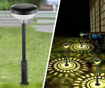 САДОВАЯ СОЛНЕЧНАЯ ЛАМПА СВЕТОДИОДНАЯ МОЗАИКА ТЕПЛАЯ ДЕКОРАТИВНАЯ ЛАМПА 2 ШТ.