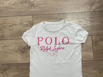 POLO RALPH LAUREN KOSZULKA BIAŁA BIG LOGO XS