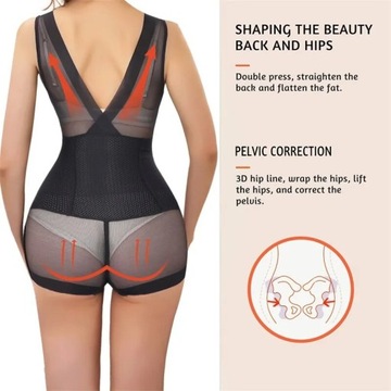 Flarixa Sexy Mesh Shapewear Women Bodysuit Push Up