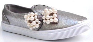 MODNE TRAMPKI tenisówki wsuwane SLIP ON 33-20,5cm