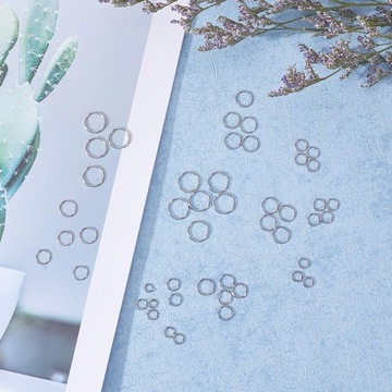 Deevoka 1 закрытые кольца для прыжков в коробке, серебряные украшения