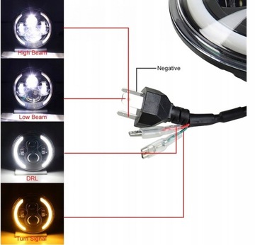 7-ДЮЙМОВАЯ ФАРА СВЕТОДИОДНАЯ ПЕРЕДНЯЯ ФАРА МОТОЦИКЛА 150 Вт