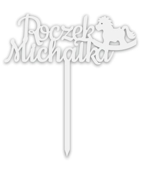 Topper biały na tort Roczek TUB-13