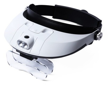 OKULARY GOGLE POWIĘKSZAJĄCE DO CZYTANIA 6x 2xLED