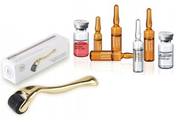 Dermaroller GOLD 540 0,2 + Serum Ampułka na Włosy