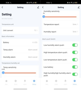 Прозрачный ЖК-датчик температуры и влажности Zigbee Tuya