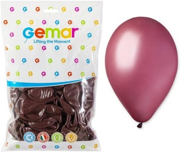 BALONY Pastelowe BORDOWE Vino 26cm 10