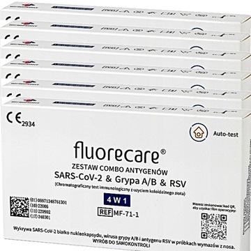 Test COVID-19 Grypa AB RSV Combo 4w1 FLUORECARE