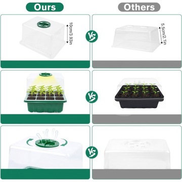 5X МИНИ-ТЕПЛИЦА С СВЕТОМ, ЛОТОК ДЛЯ РАЗМНОЖЕНИЯ ТЕПЛИЧНИКОВ