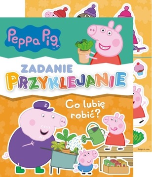 Świnka Peppa Zadanie Przyklejanie Co lubię robić? - KD
