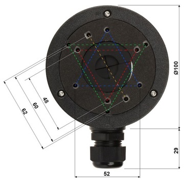 Puszka HIKVISION DS-1280ZJ-XS BLACK czarna