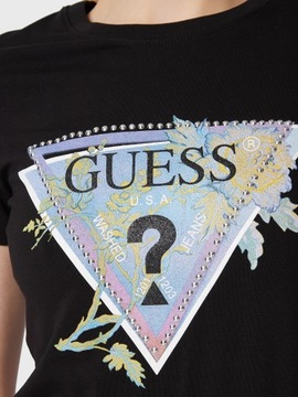 GUESS T-SHIRT - KOSZULKA CZARNA DAMSKA M