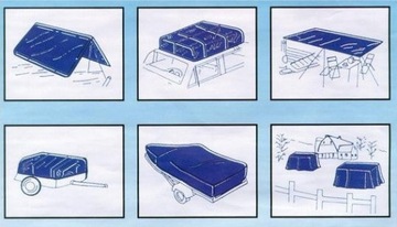 67254 Прочный армированный брезент 2х3м