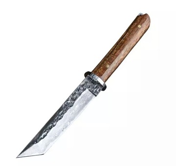 Japoński Mini Katana Tanto Nóż Damasceńska Stal