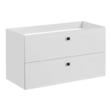 Nowoczesna Biała Szafka pod Umywalkę 100 cm Matowa