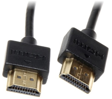 KABEL HDMI PRZEWÓD HDMI 1 m CIENKI SLIM ELASTYCZNY 1m