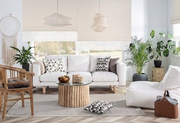 Римская штора Duo blackout 130x170