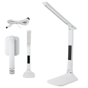 LAMPKA LED BIURKOWA SZKOLNA BIURKO WYŚWIETLACZ LCD 5W 260lm