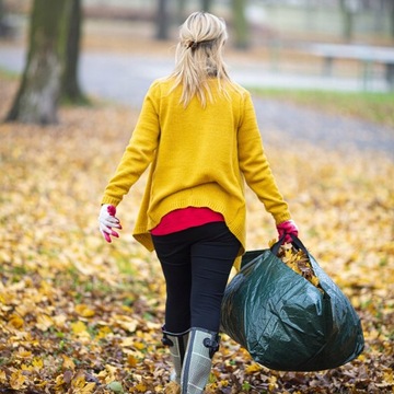 САДОВАЯ КОРЗИНА ОБЪЕМОМ 120 Л, СКЛАДЫВАЕМАЯ В МЕШОК ДЛЯ ЛИСТЬЕВОЙ ТРАВЫ