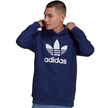 ADIDAS TRF BLUZA GRANATOWA MĘSKA KAPTUR ORIGINALS