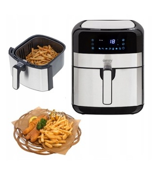 FRYTKOWNICA BEZTŁUSZCZOWA FRYTOWNICA AIR FRYER MISA 5L XL 2500W 9 PROGRAMÓW