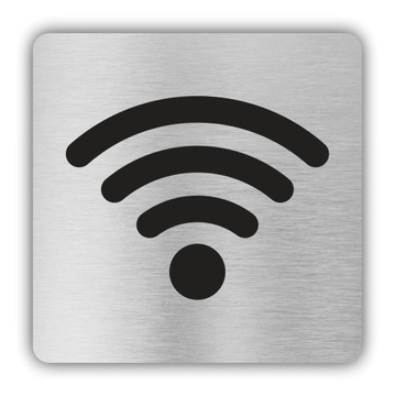 Tabliczka STREFA WIFI WI-FI INTERNET 8x8 cm