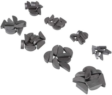 НАБОР ПОЛУКРУГЛЫХ КЛИНОВ НАБОР 80 ЭЛЕМЕНТОВ.