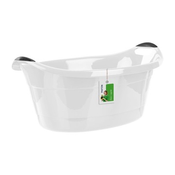 Miska 40L na pranie owalna 71cm szara