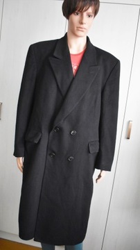 Płaszcz wełniany zimowy XL XXL wełna długi ciepły Crombie dyplomatka męski