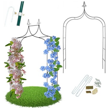 PERGOLA OGRODOWA TARASOWA METALOWA PODPORA DO PNĄCZY WINOGRON 240 CM ŁUK
