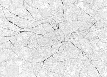 Londyn Mapa miasta Fototapeta na ścianę 320x230 cm